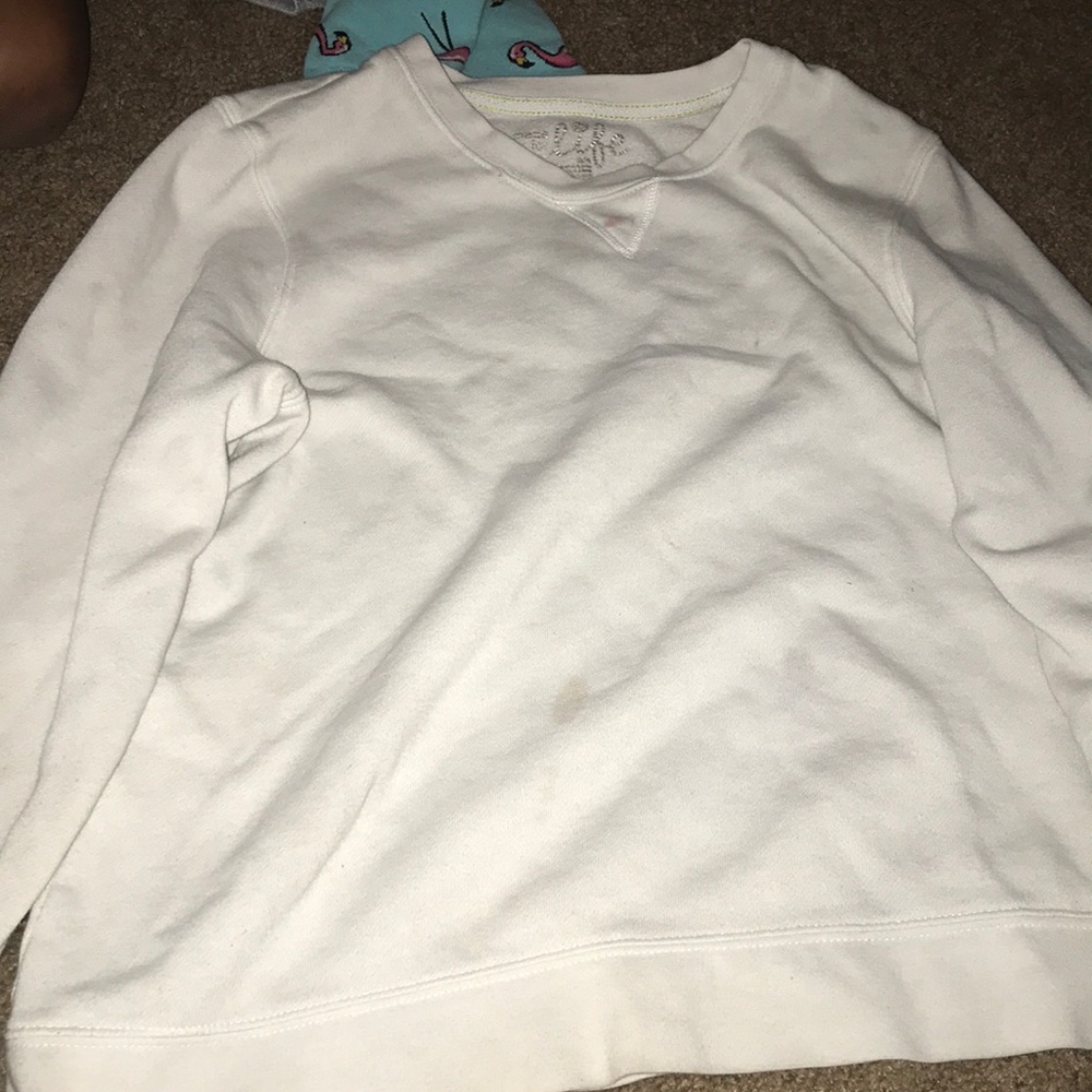 White long sleeve warm shirt.